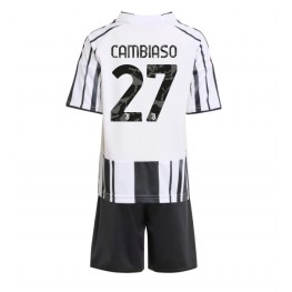Juventus Andrea Cambiaso #27 Thuis tenue Kids 2025-26 Korte Mouw (+ Korte broeken)